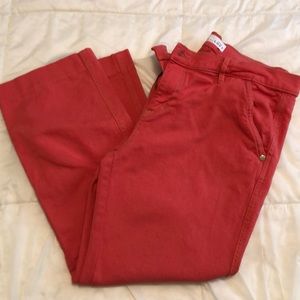 Loft Crop Wide leg jeans - coral/orange